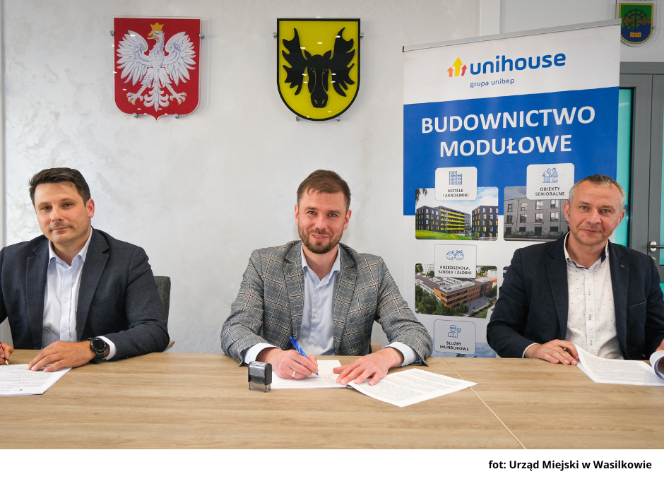 Wir haben einen Vertrag über die Planung und den Bau einer Kindertagesstätte in Wasilków unterzeichnet